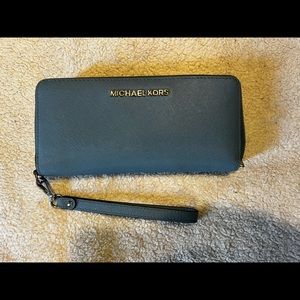 Michael Kors blue wallet